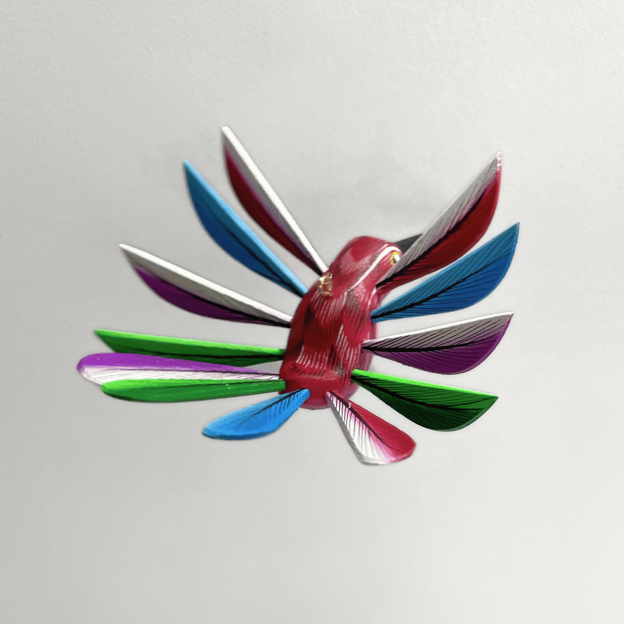 COLIBRI ALEBRIJE CHICO ROSA MULTICOLOR OAXACA