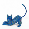 ALEBRIJE DE MADERA GATO AZUL PUNTITOS