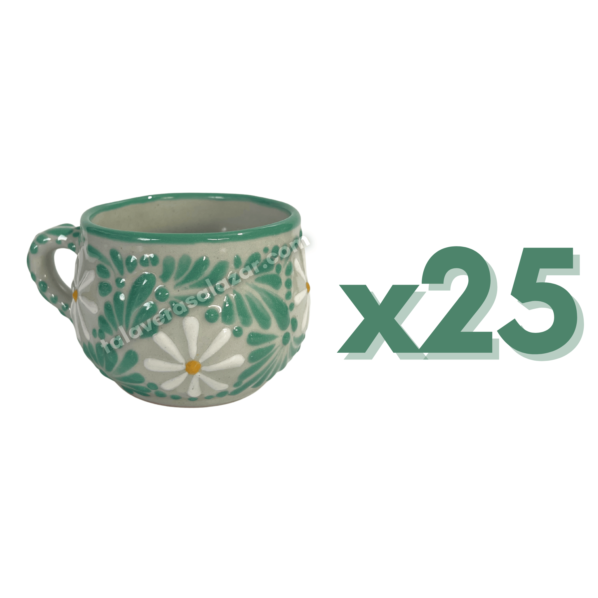 TAZA CHOCOLATERA MEDIANA FONDO TRADICIONAL MIK MENTA MARGARITAS