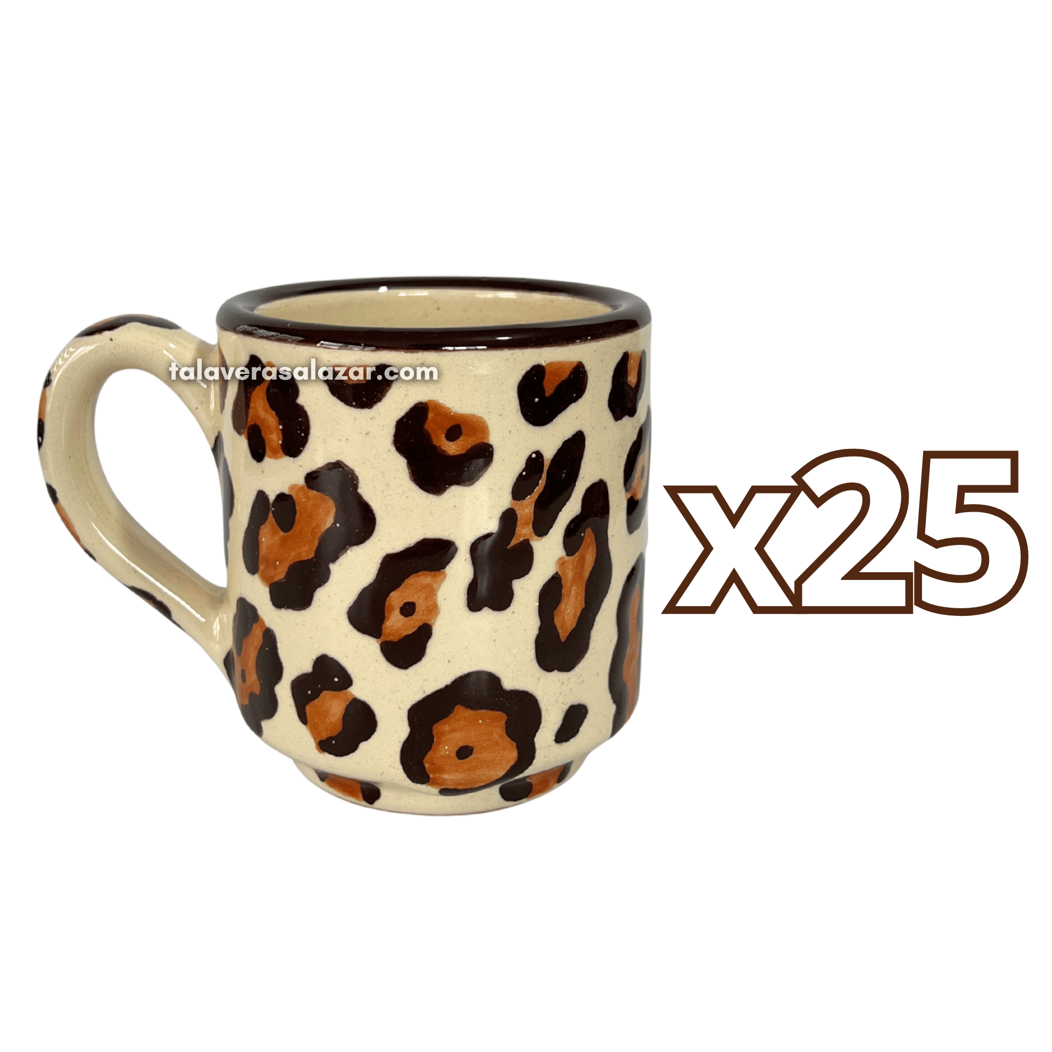 TAZA RECTA ESTANDAR DECORADO JAGUAR