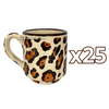TAZA RECTA ESTANDAR DECORADO JAGUAR