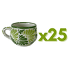 TAZA CHOCOLATERA MEDIANA FONDO TRADICIONAL MIK COMBINACION VERDE BANDERA Y LIMON