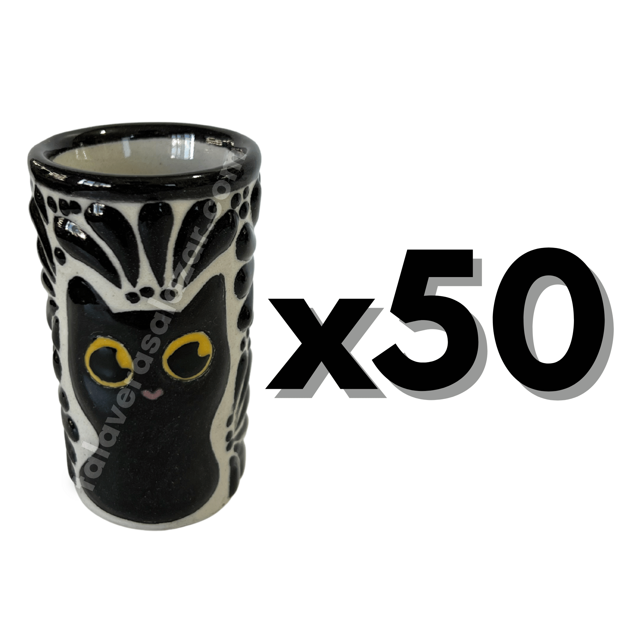 TEQUILERO FONDO TRADICIONAL MIK NEGRO GATO NEGRO CON OJOS AMARILLOS