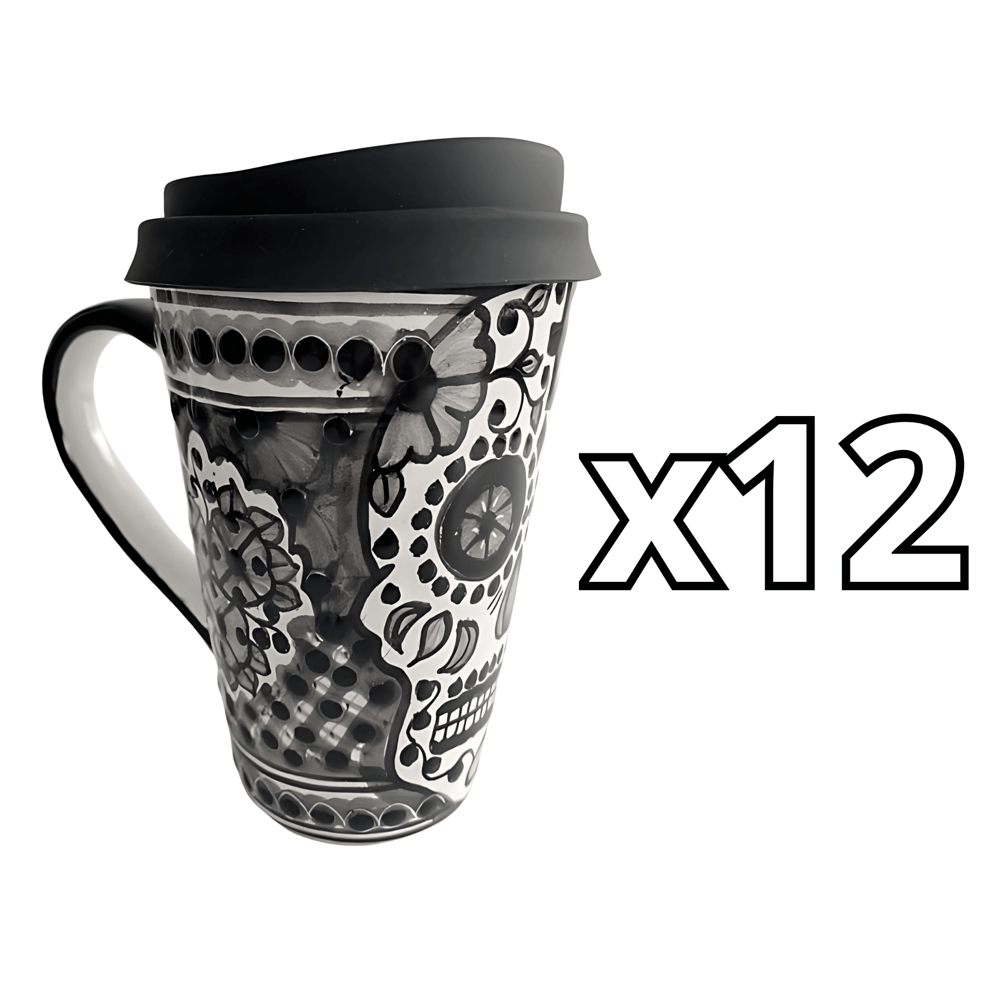 TERMO CON ASA 15 CM CALAVERA