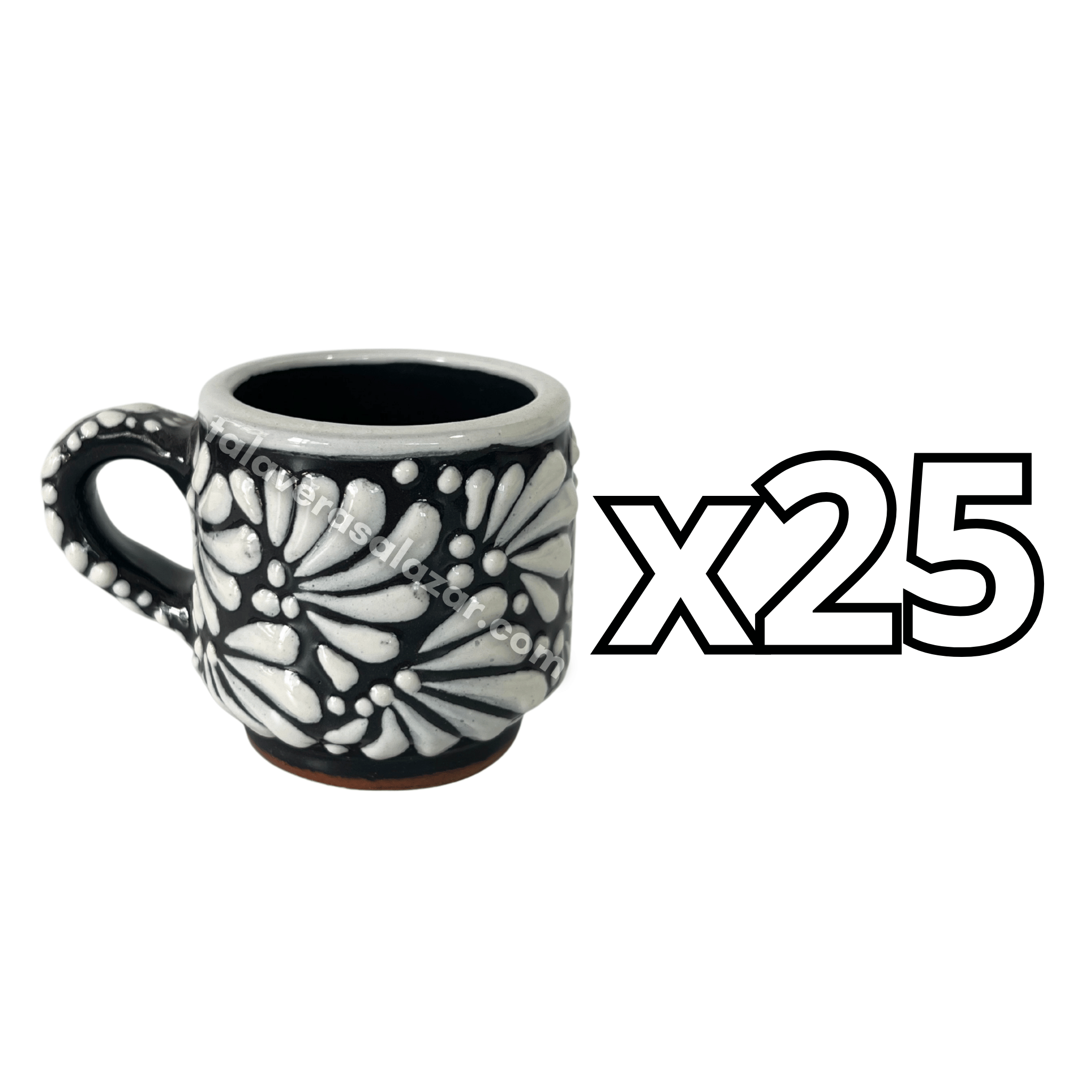 TAZA EXPRESO FONDO NEGRO MIK BLANCO