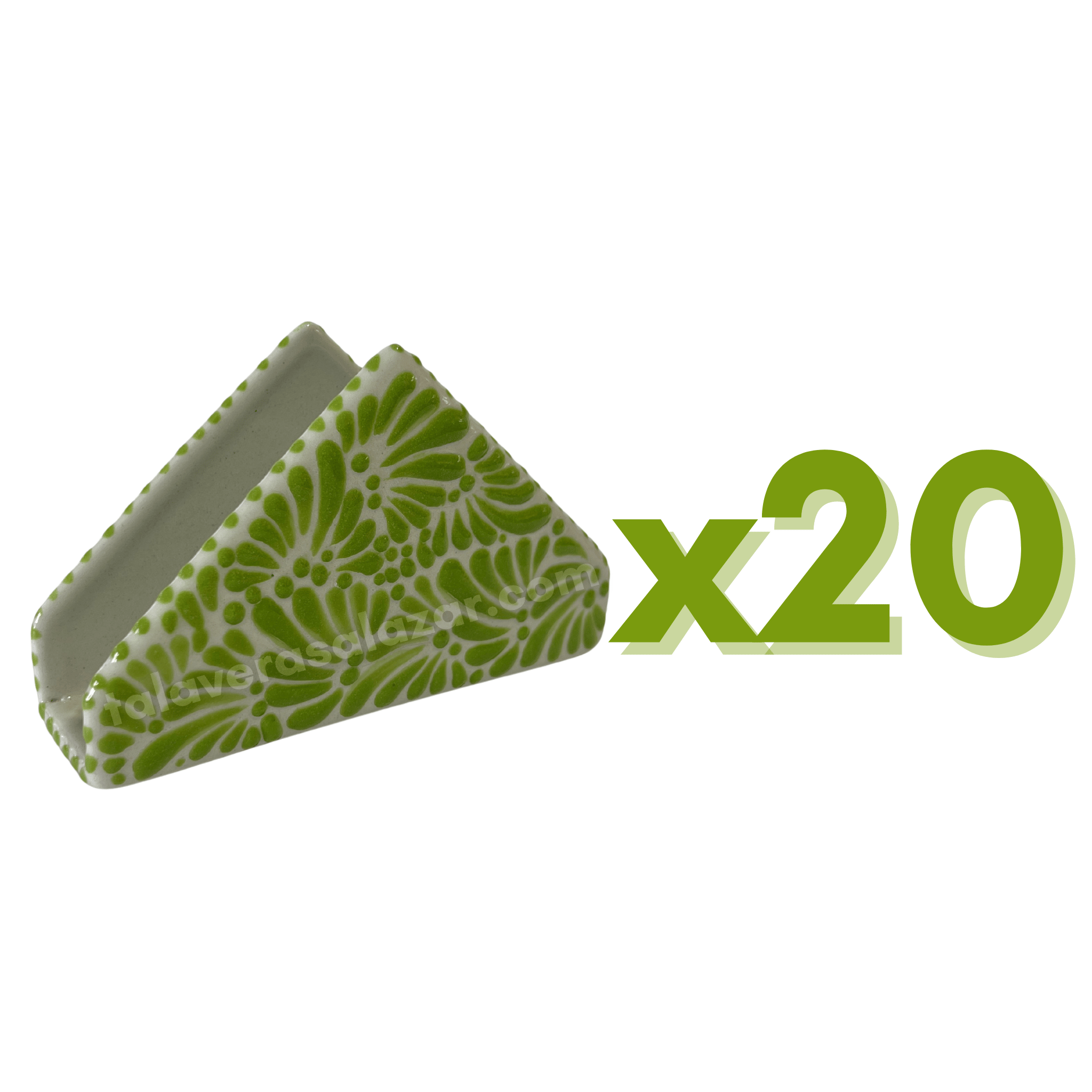 SERVILLETERO FONDO TRADICIONAL MIK VERDE LIMON