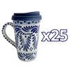 TERMO CON ASA 15 CM FONDO TRADICIONAL CENEFA AZUL COBALTO