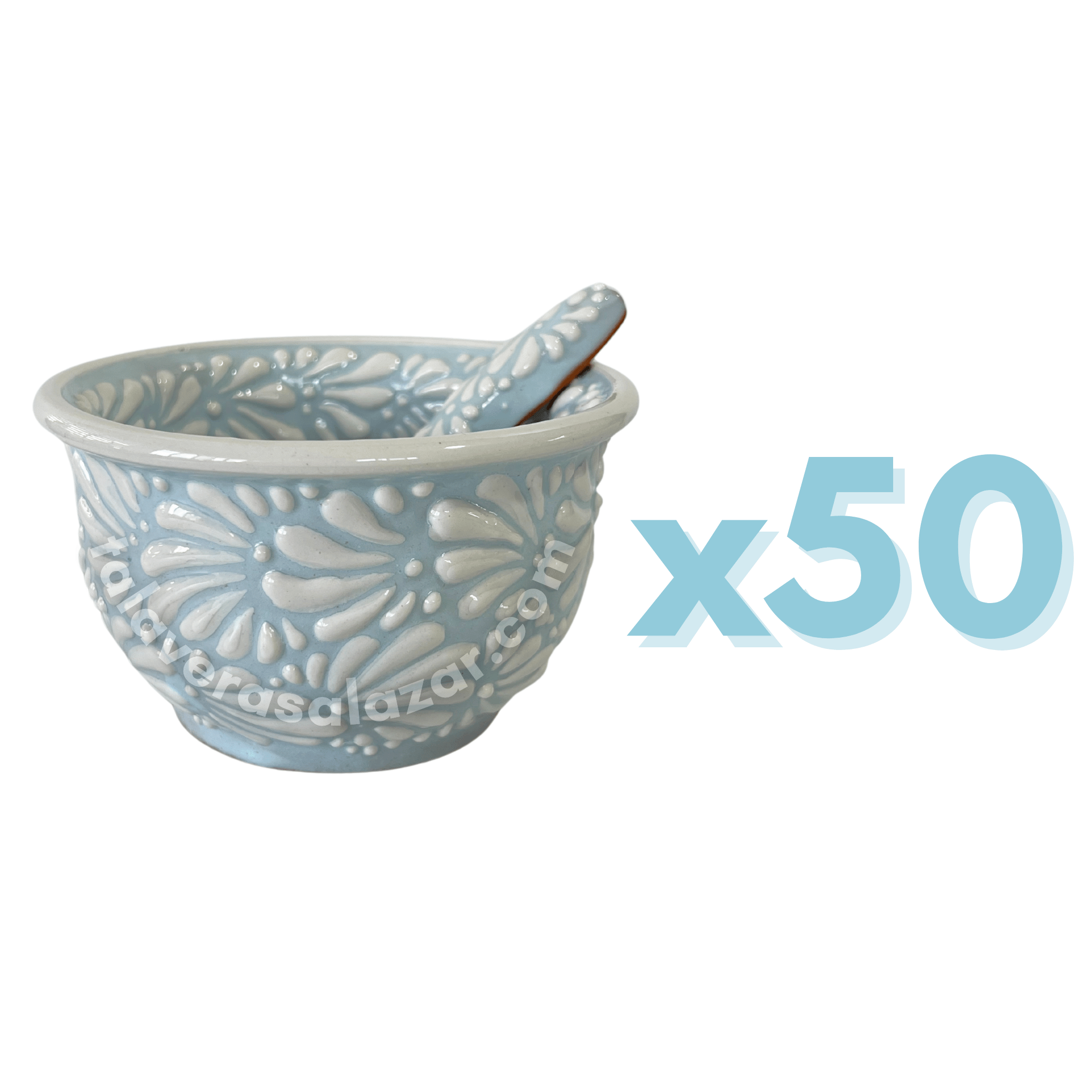 SALSERA FONDO BABY BLUE MIK BLANCO