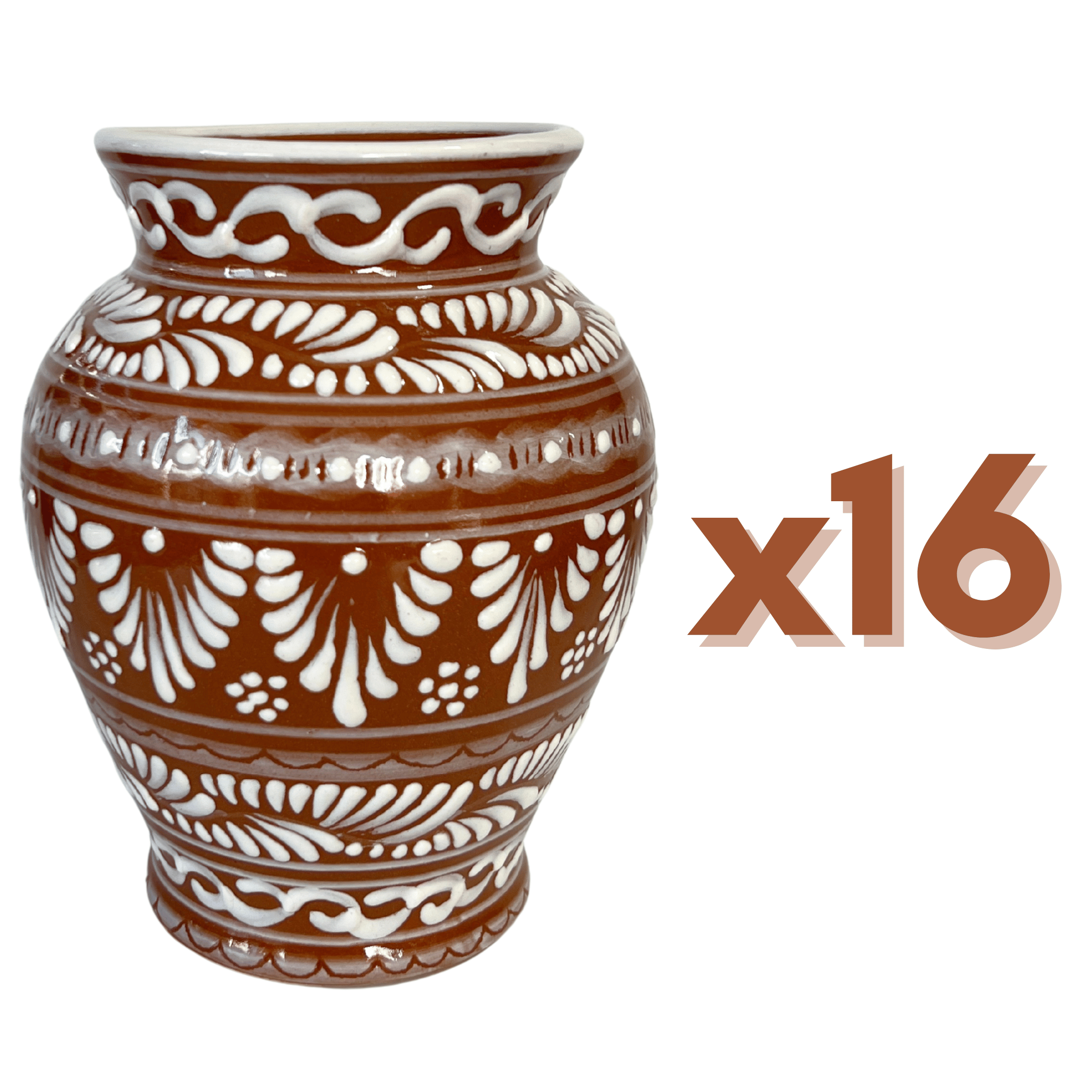 FLORERO JARRON FONDO CAFE CENEFA BLANCO