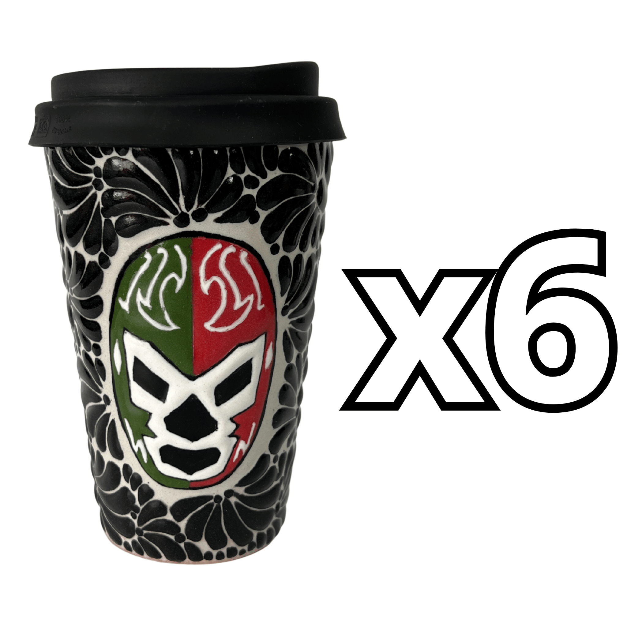 TERMO 15 CM SIN ASA FONDO TRADICIONAL MIK NEGRO LUCHADOR TRICOLOR