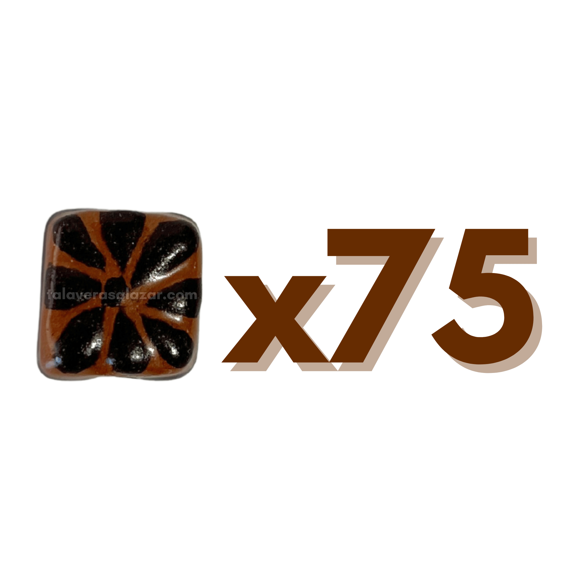 CUADRO PLANO 1.5 CM FONDO CAFE DECORADO CAFE CHOCOLATE