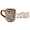 TAZA RECTA ESTANDAR FONDO CAFE MIK BLANCO