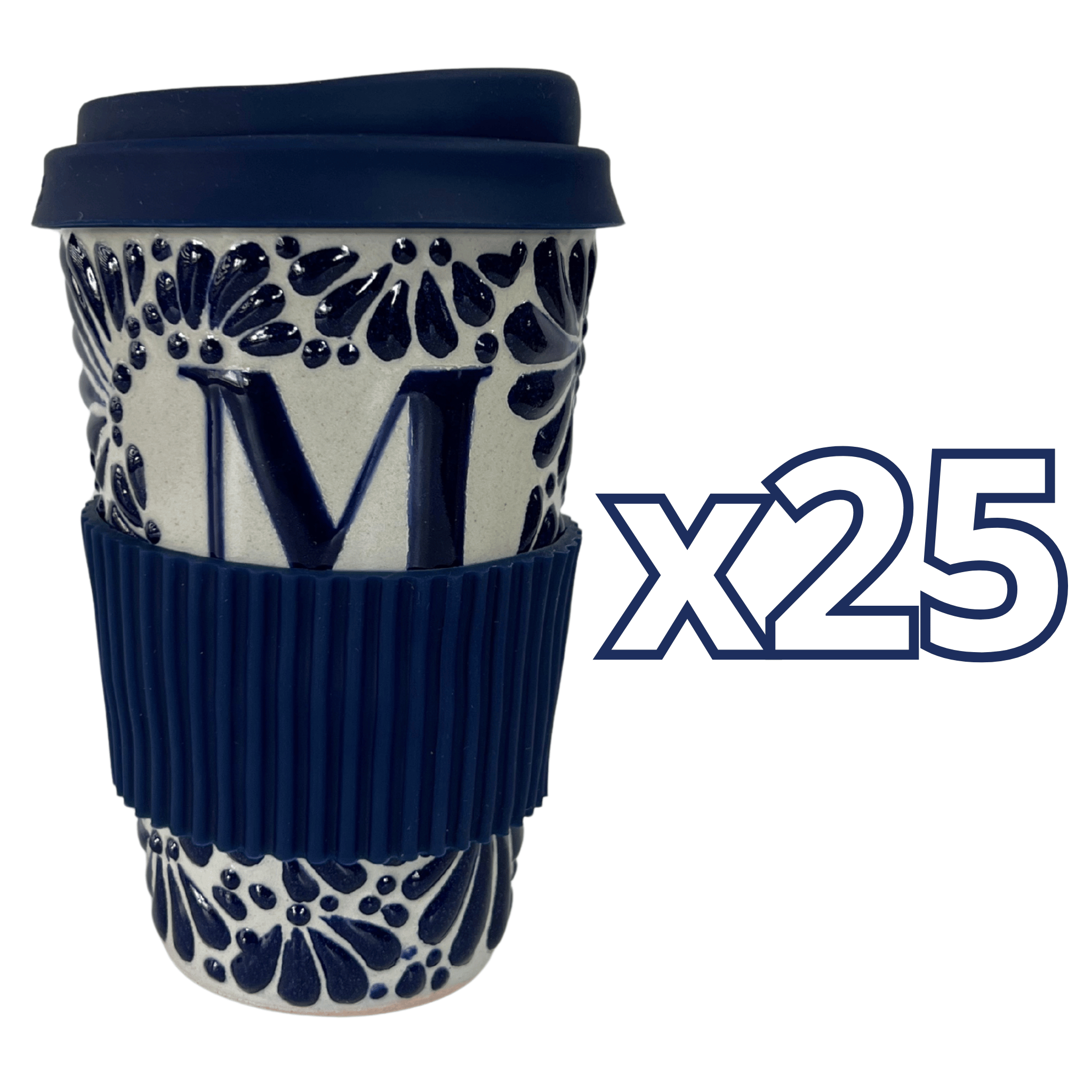 TERMO 15 CM SIN ASA FONDO TRADICIONAL MIK AZUL COBALTO INICIAL PERSONALIZADO