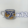 TAZA CHOCOLATERA MEDIANA FONDO TRADICIONAL MIK AZUL MARIPOSAS