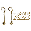 ARETES CADENITA ESFERA FONDO TRADICIONAL DESTELLOS DE ORO