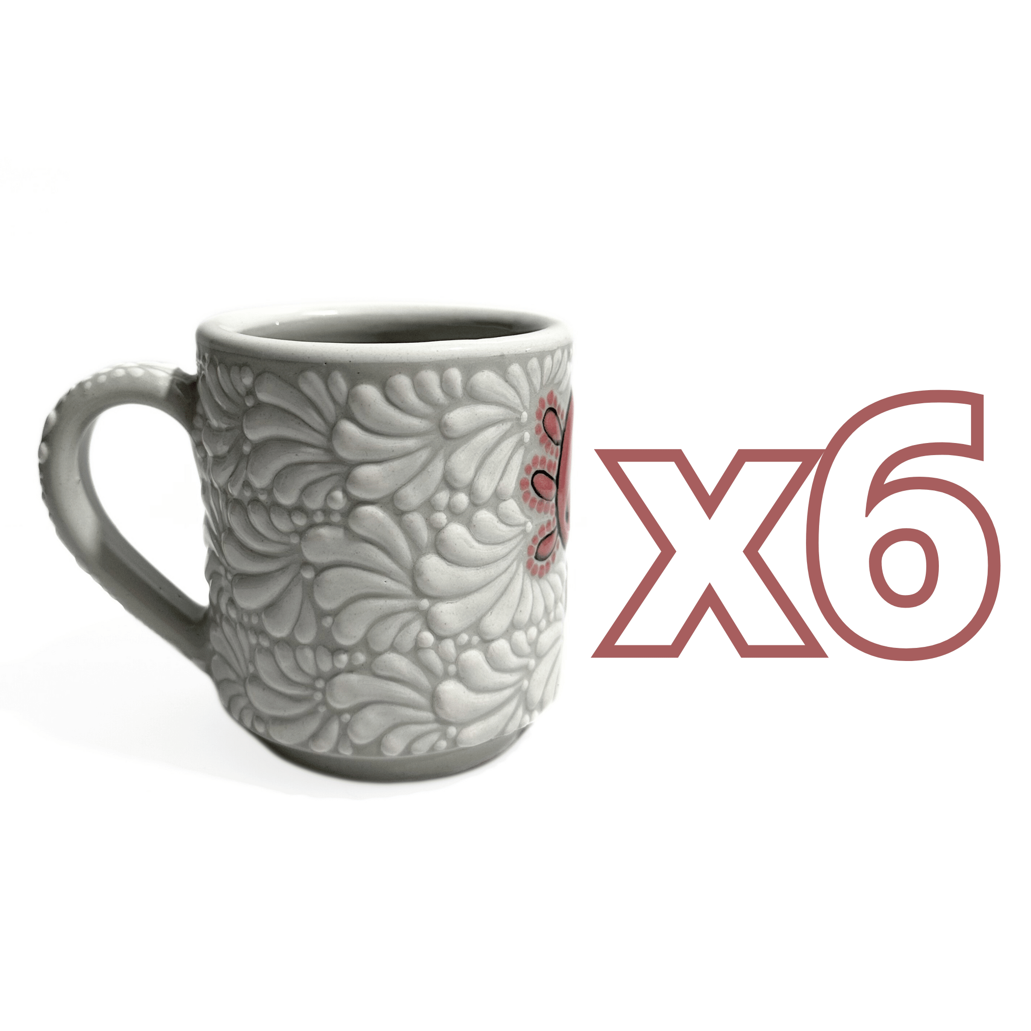 TAZA RECTA ESTANDAR FONDO TRADICIONAL MIK BLANCO AJOLOTE