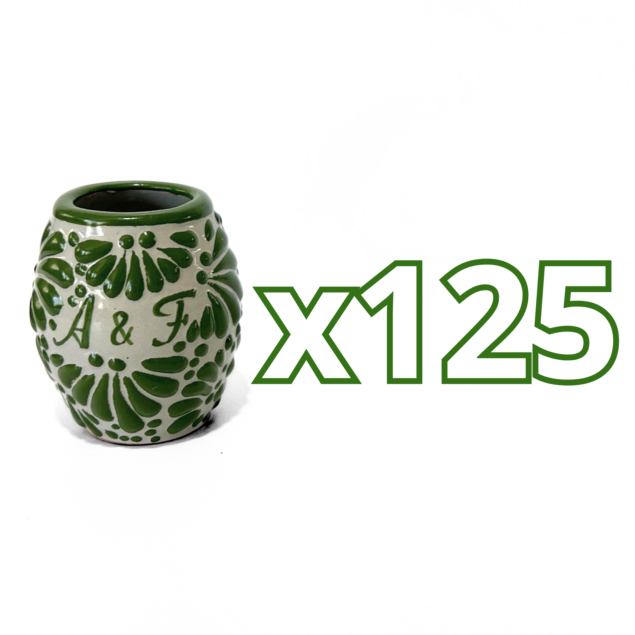 TEQUILERO BARRIL 8 CARACTERES FONDO TRADICIONAL MIK VERDE BANDERA INICIALES