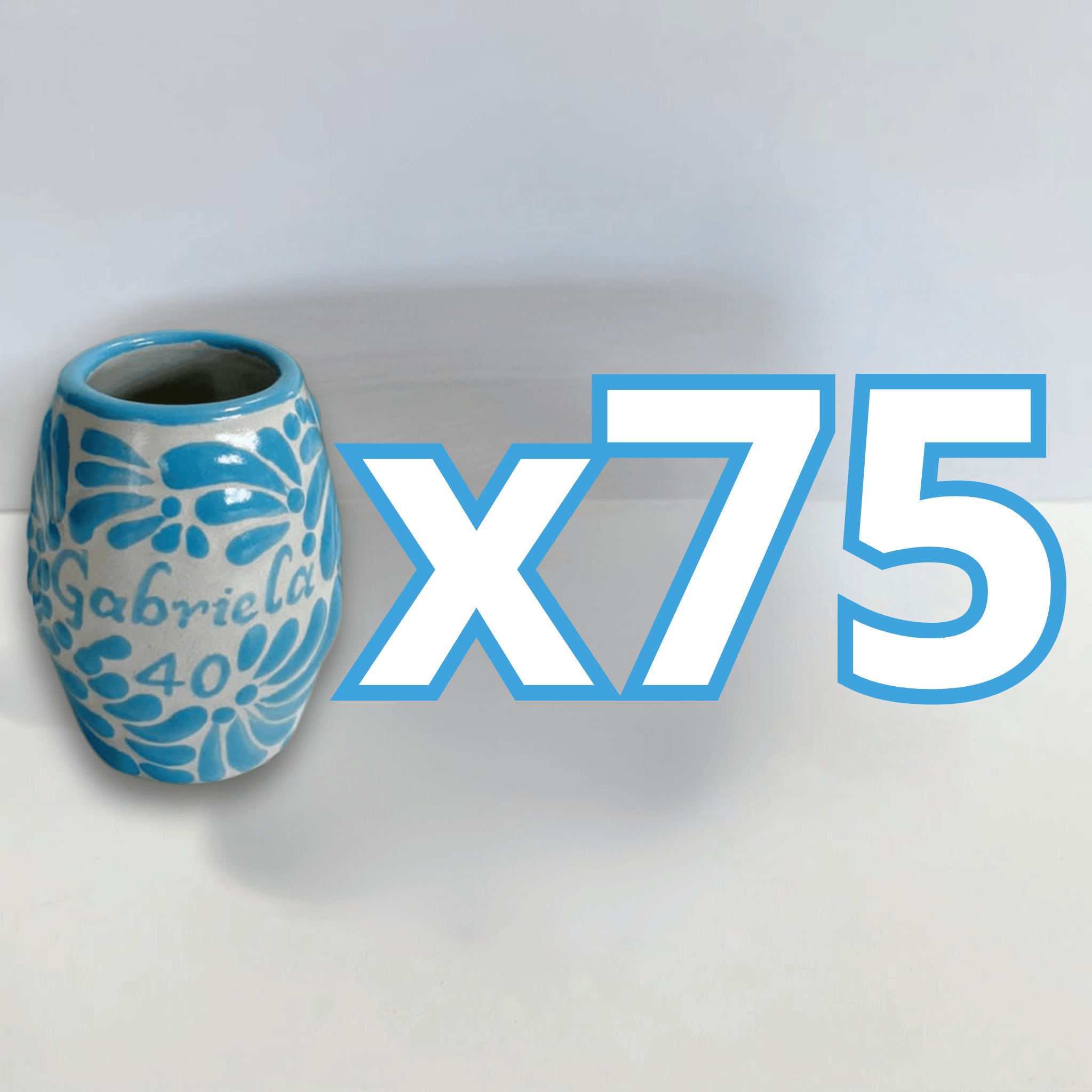 TEQUILERO BARRIL PERSONALIZADO FONDO BLANCO MIK AZUL TURQUESA NOMBRE