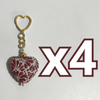 LLAVERO CORAZON 5 CM TRIDIMENSIONAL FONDO TRADICIONAL MIK VINO