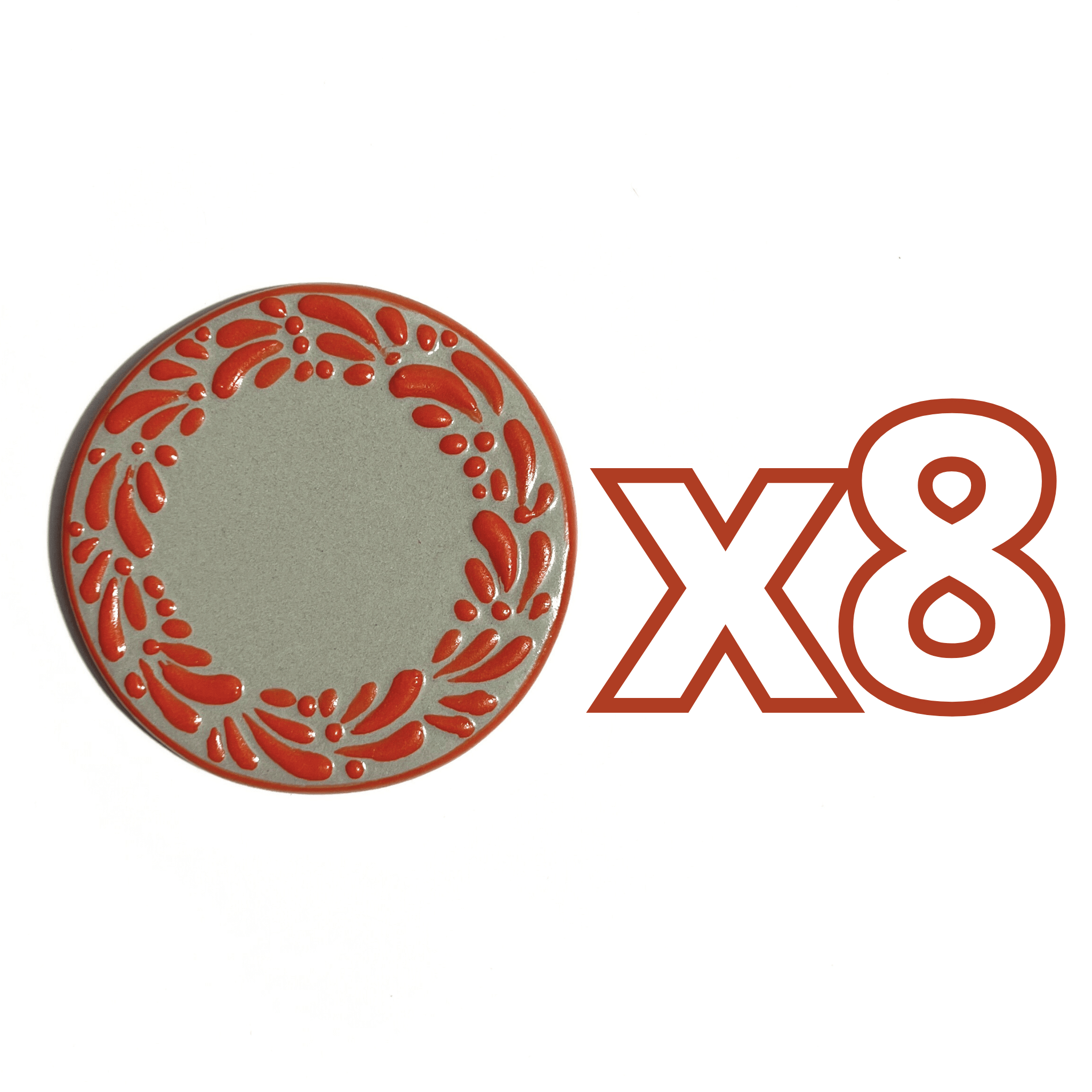 PORTA VASO FONDO TRADICIONAL MIK CENEFA NARANJA
