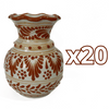 FLORERO ONDAS 15 CM FONDO TRADICIONAL CENEFA TERRACOTA