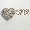 ALHAJERO GRANDE FORMA DE CORAZON FONDO CAFE MIK BLANCO