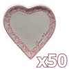 CHAROLA DE CORAZON 25 CM GRACIAS MAMÁ FONDO TRADICIONAL MIK CENEFA ROSA