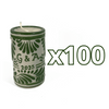 TEQUIVELA 8 CARACTERES FONDO TRADICIONAL CENEFA VERDE BANDERA PERSONALIZADA