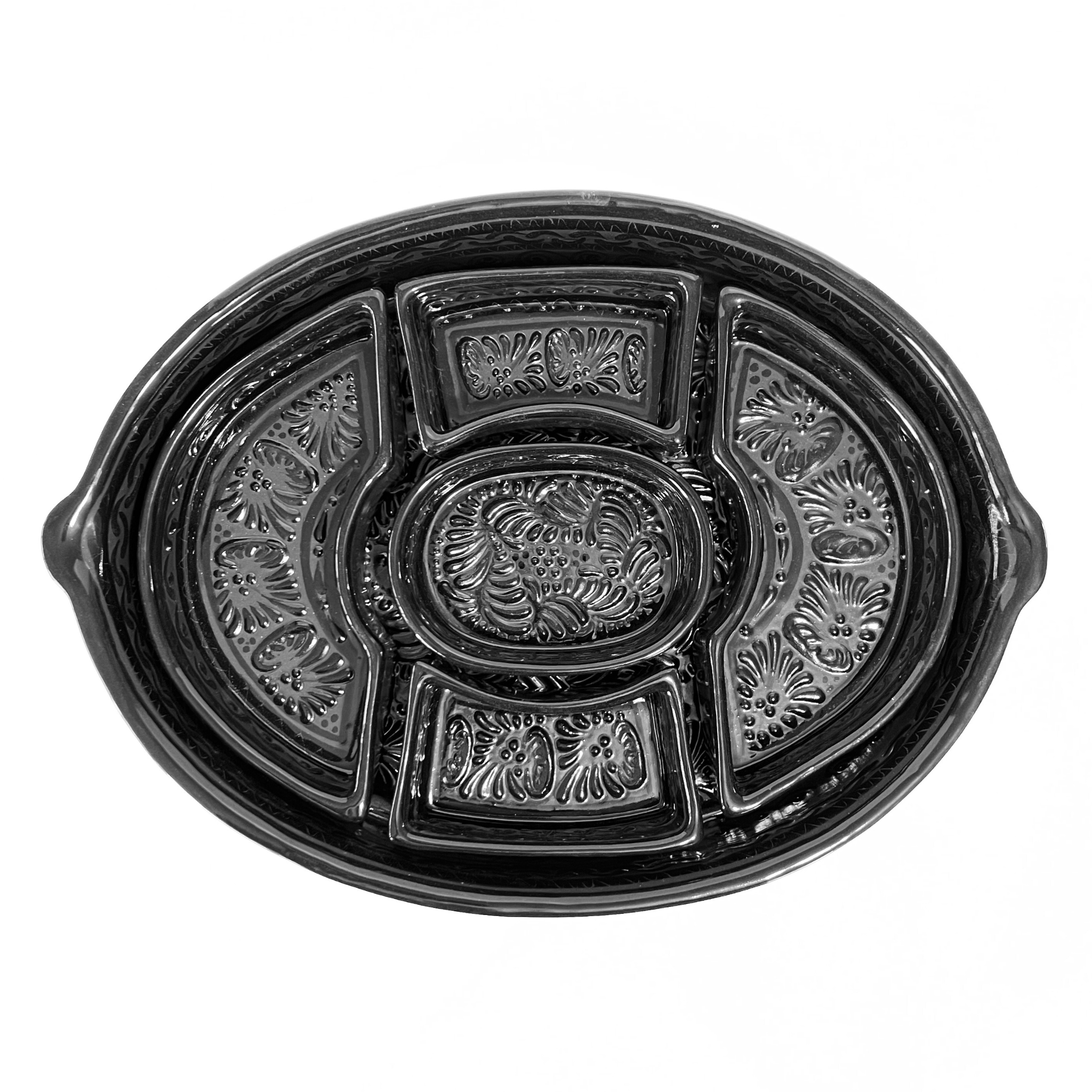 BOTANERO OVALADO CENEFA SUPER BLACK