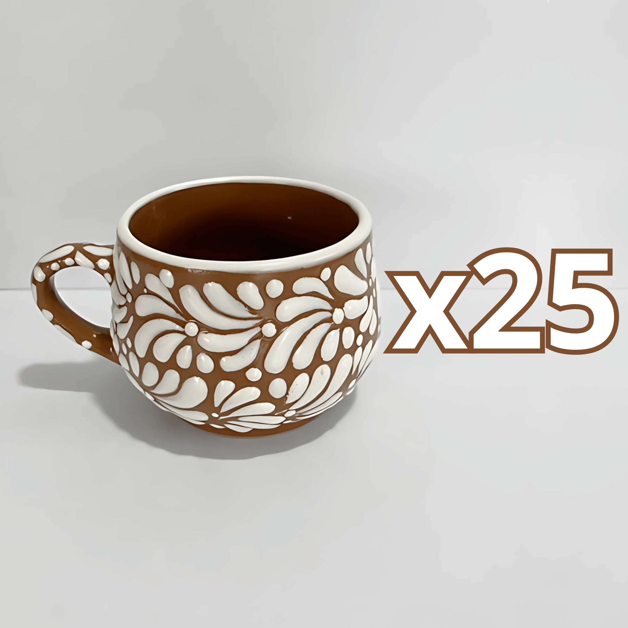 TAZA CHOCOLATERA MEDIANA FONDO CAFE MIK BLANCO