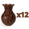 FLORERO ONDAS 20 CM FONDO CAFE MIK CAFE CHOCOLATE