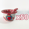 SALSERA SAGRADO CORAZON FONDO BLANCO CENEFA MIK ROJO