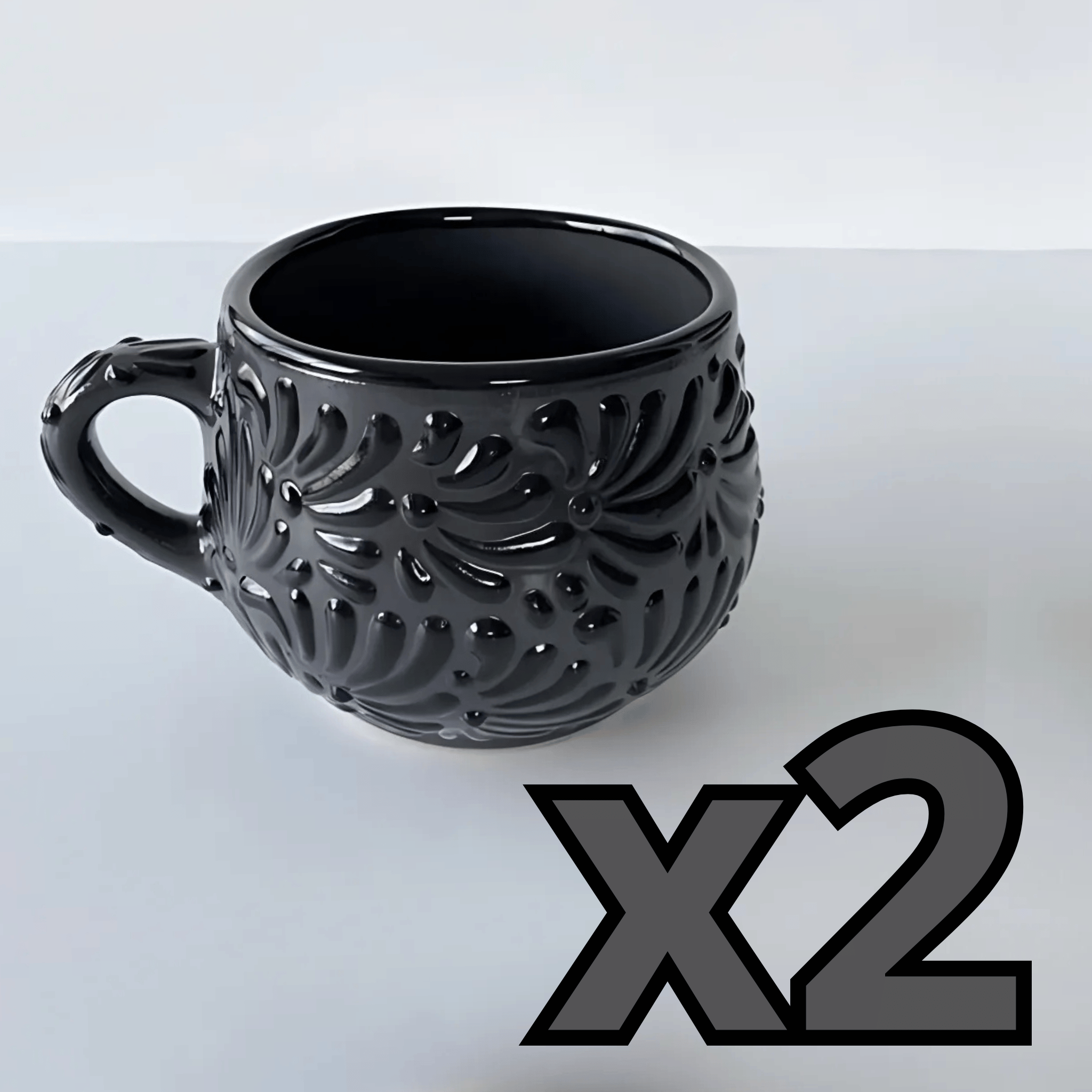 TAZA CHOCOLATERA MEDIANA MIK SUPER BLACK