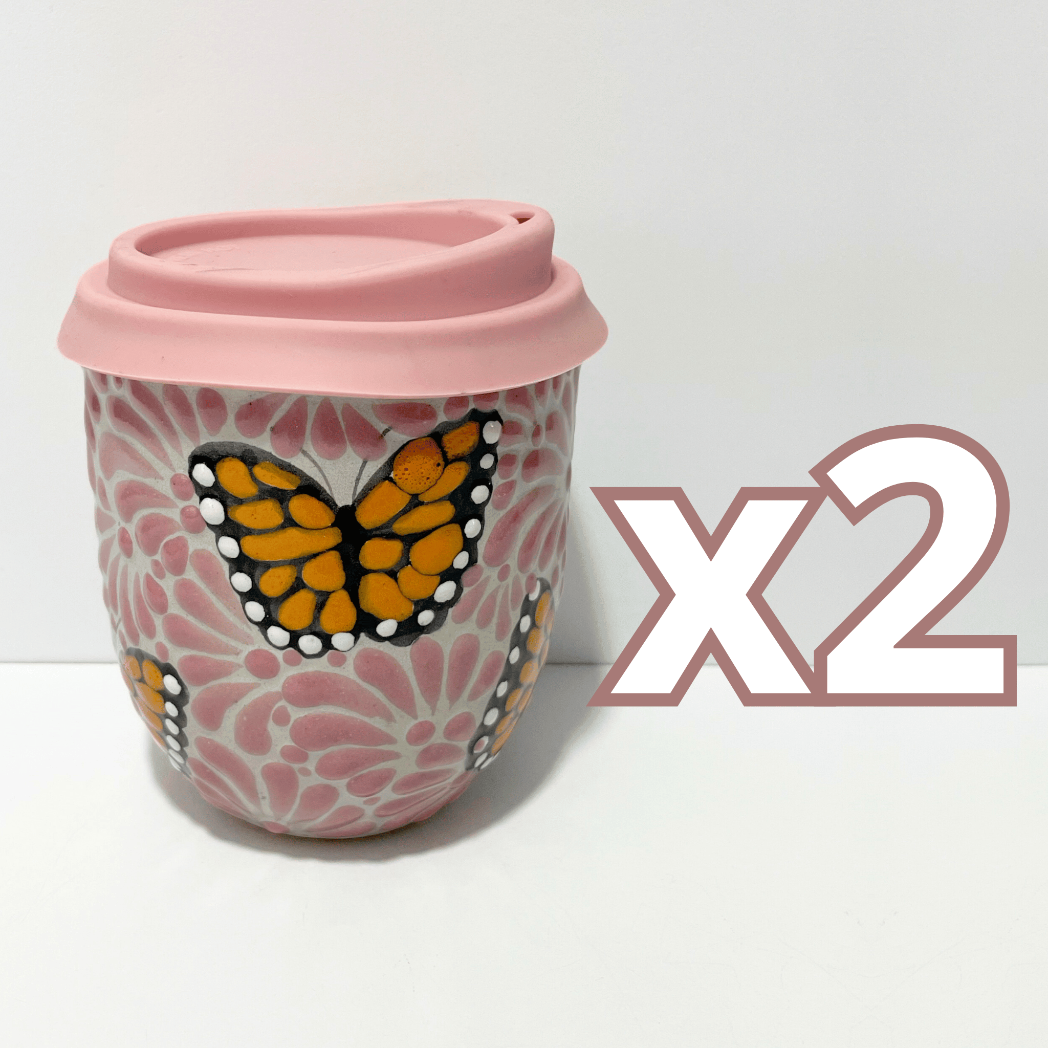 TERMO BOLITA FONDO TRADICIONAL MIK ROSA MARIPOSAS