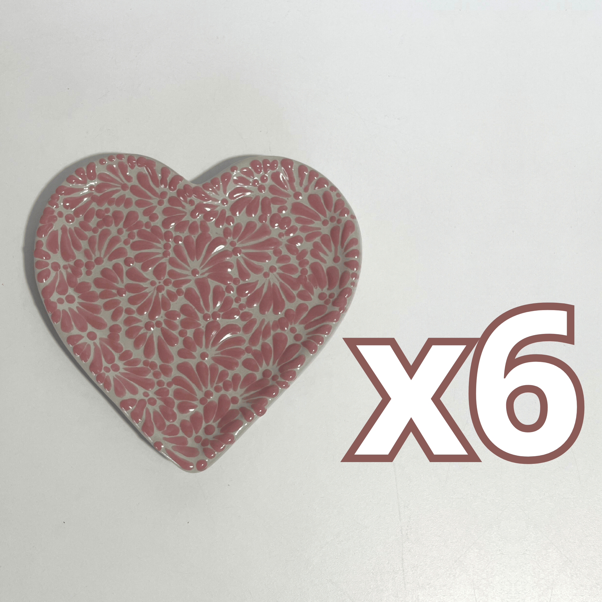 PLATO DE CORAZON 16 CM FONDO TRADICIONAL MIK ROSA