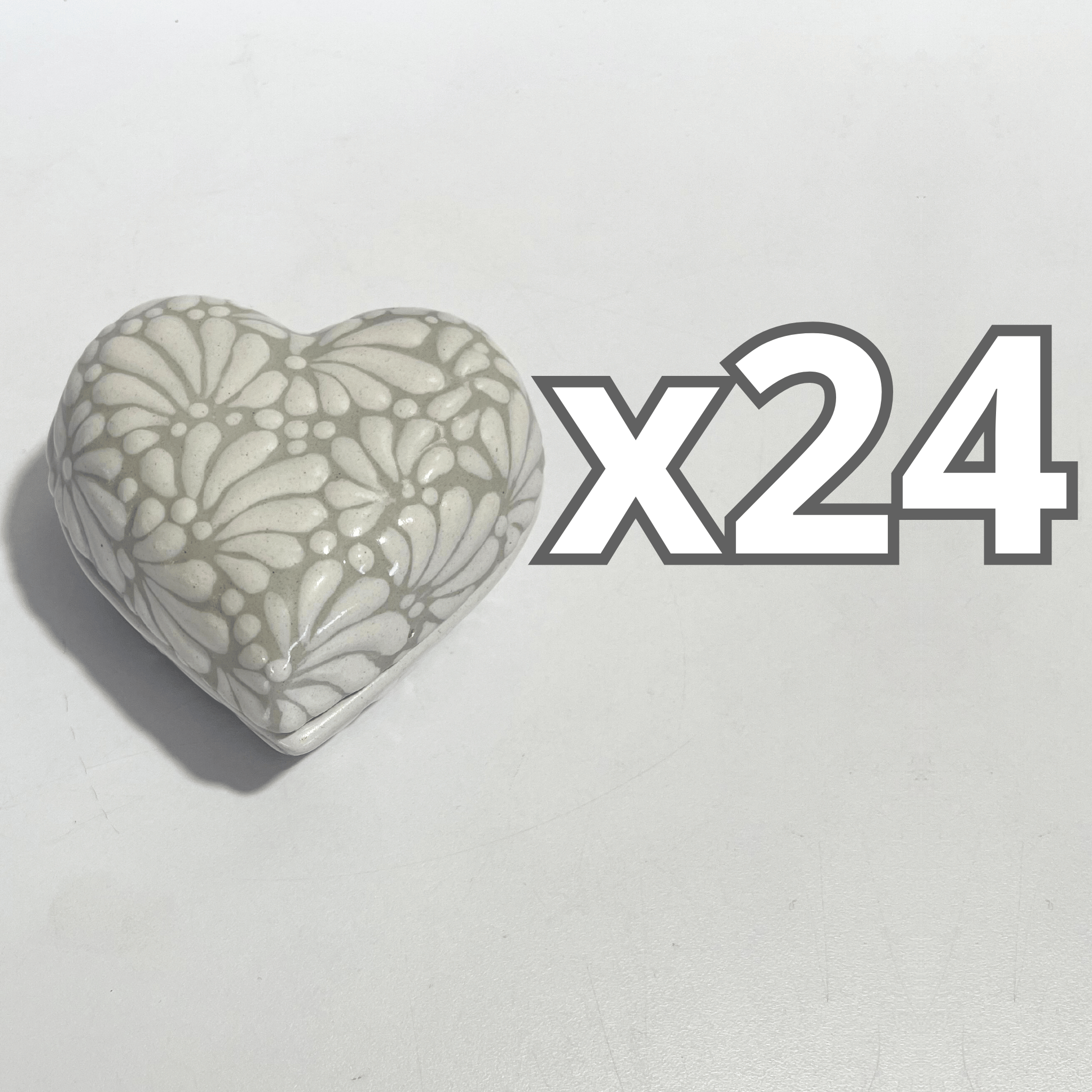 ALHAJERO GRANDE FORMA DE CORAZON FONDO TRADICIONAL MIK BLANCO