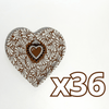 PLATO DE CORAZON 16 CM FONDO CAFE MIK BLANCO SAGRADO COREAZON CAFE
