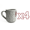TAZA RECTA ESTANDAR FONDO TRADICIONAL MIK BLANCO AJOLOTE