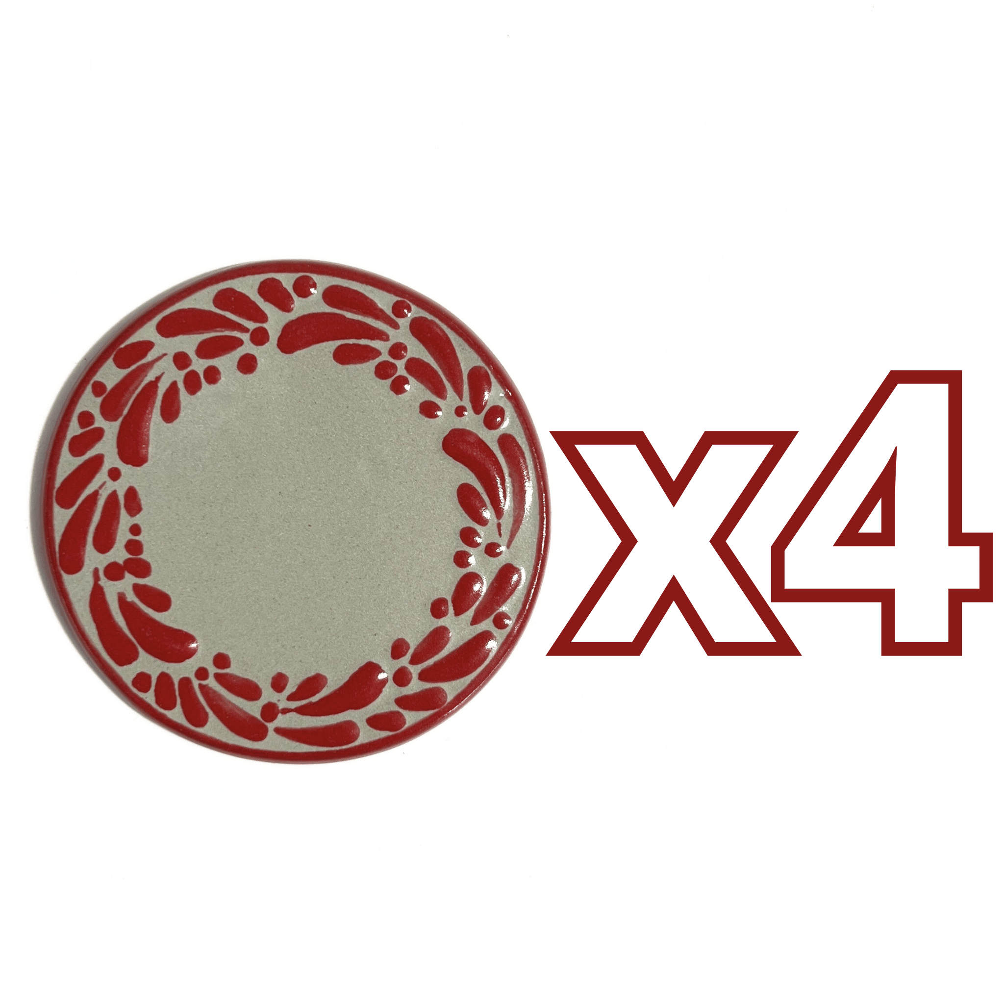 PORTA VASO FONDO TRADICIONAL MIK CENEFA ROJO