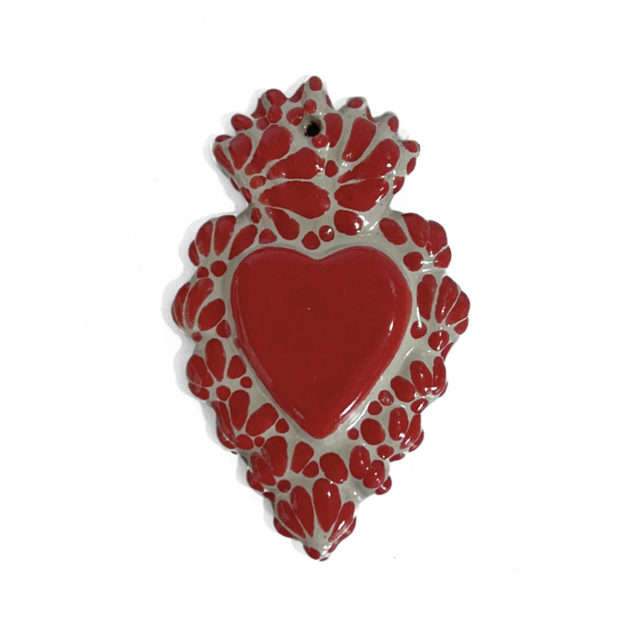 SAGRADO CORAZON DIJE MILAGRITO ROJO