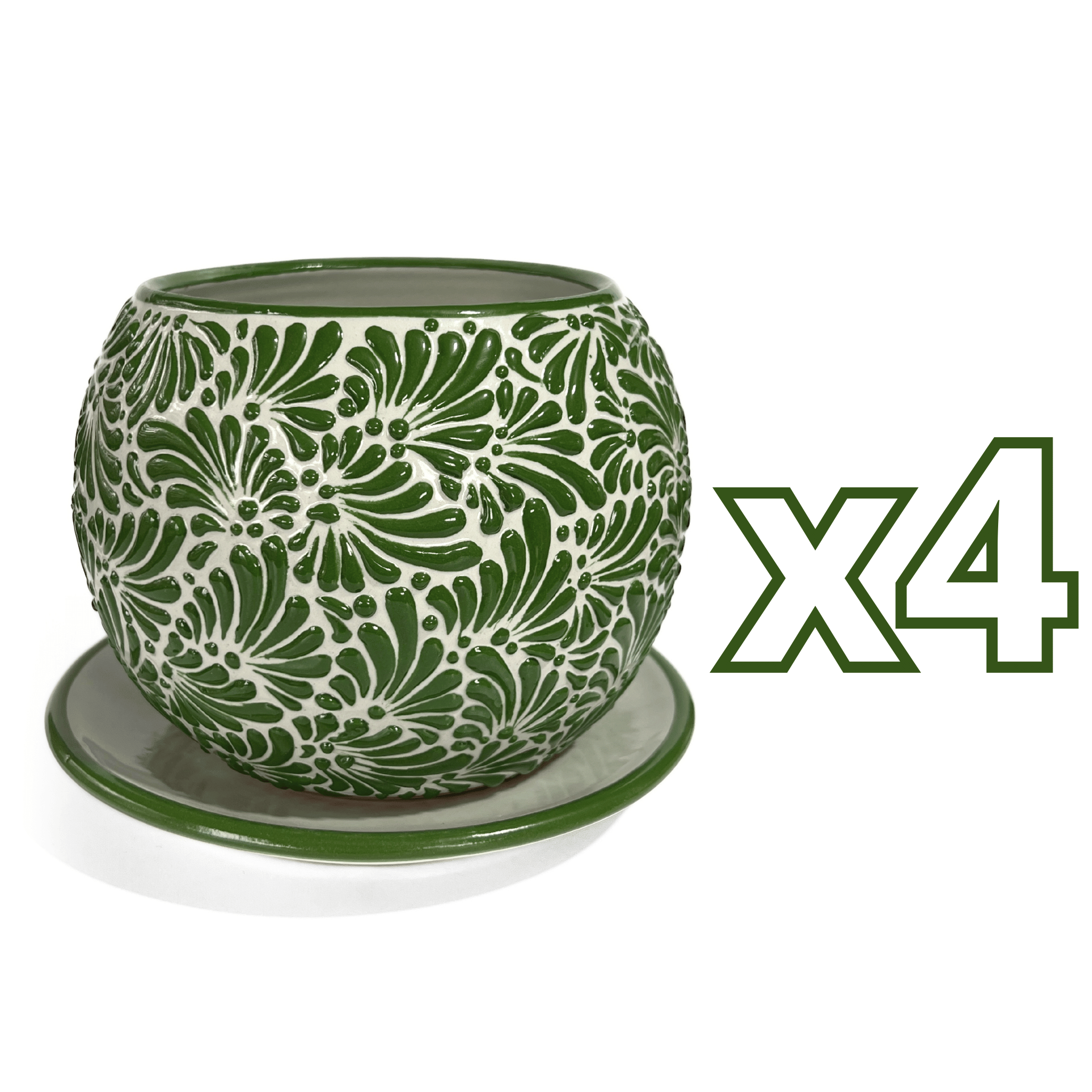 MACETA BULE 15 CM FONDO TRADICIONAL MIK VERDE BANDERA