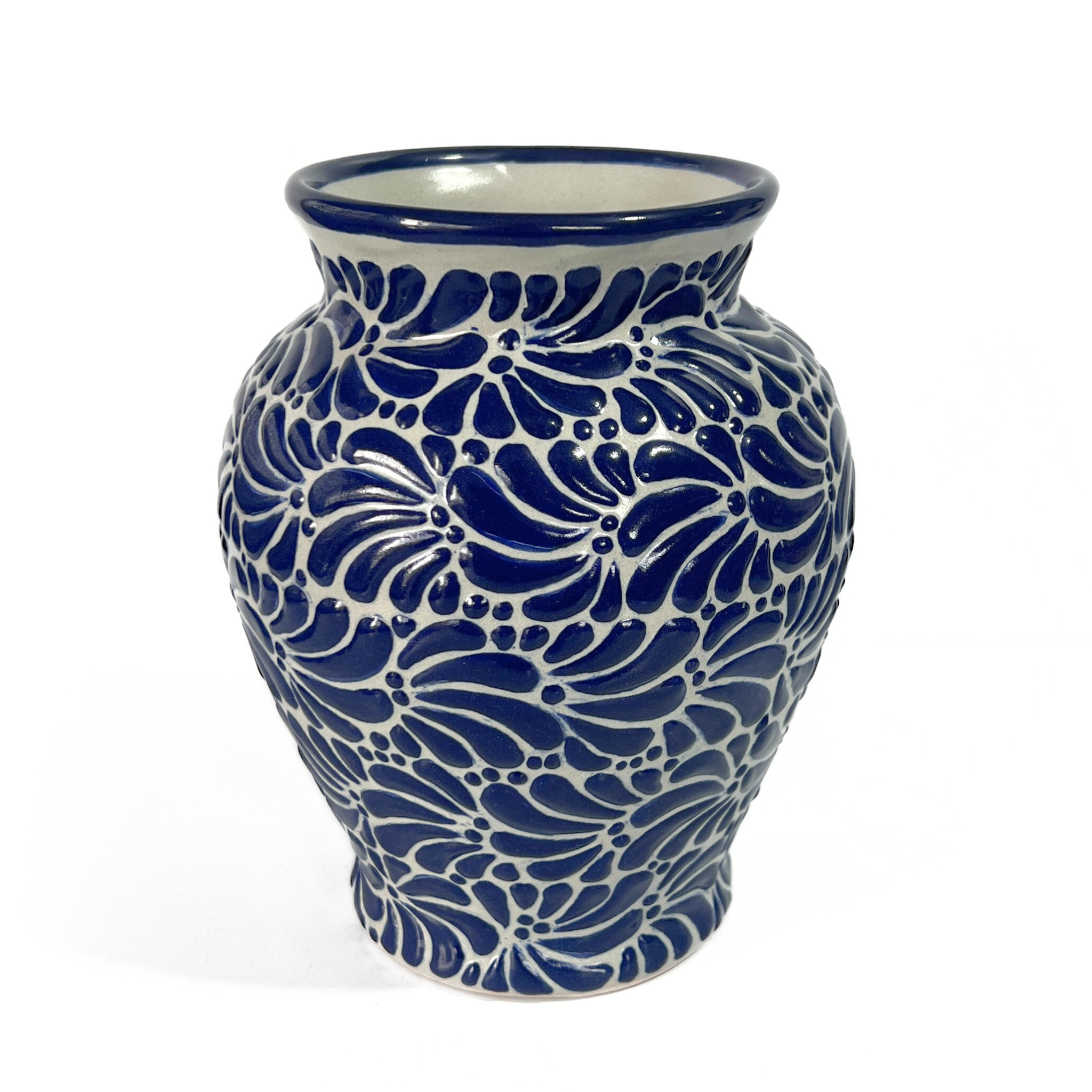 FLORERO JARRON FONDO TRADICIONAL MIK AZUL COBALTO
