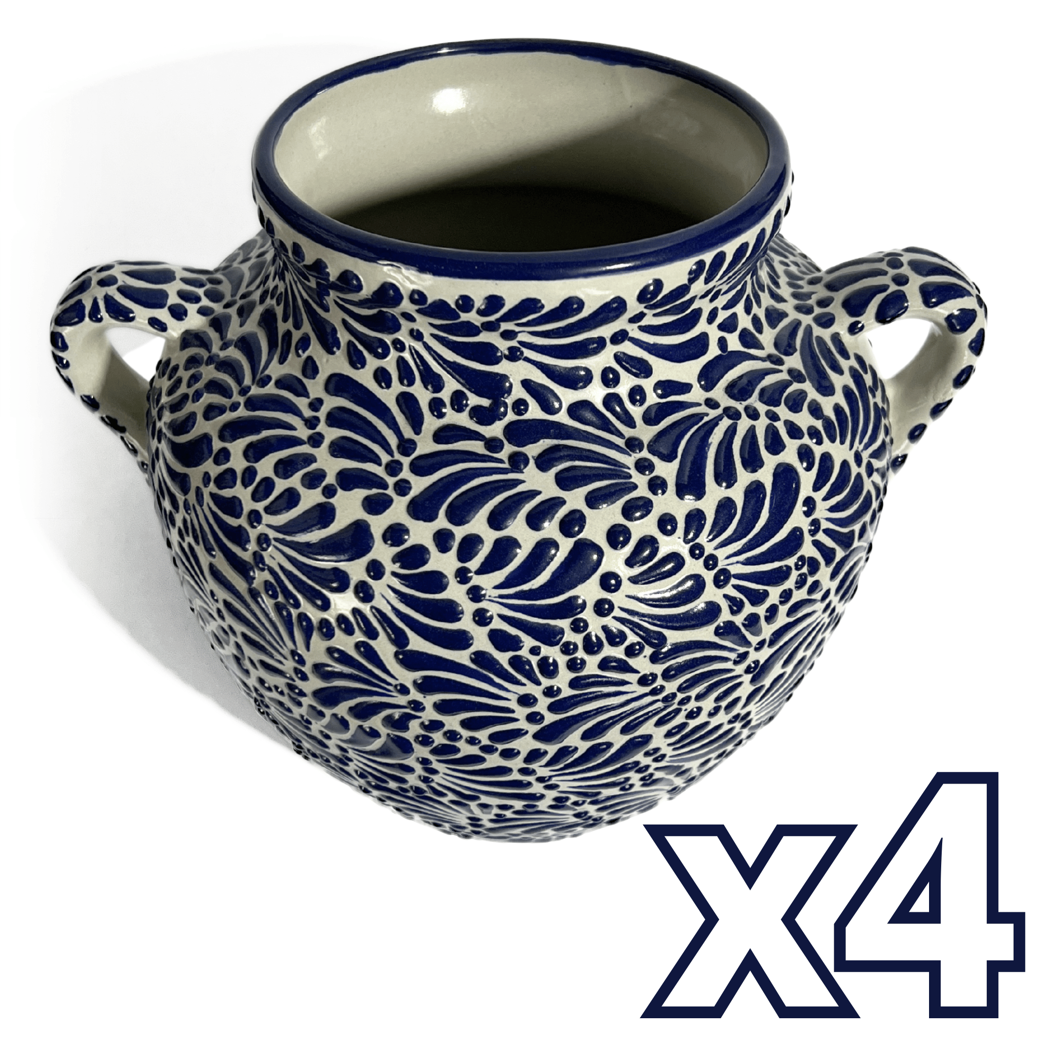 MACETA CUBANA GRANDE FONDO TRADICIONAL MIK AZUL COBALTO