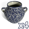 MACETA CUBANA GRANDE FONDO TRADICIONAL MIK AZUL COBALTO