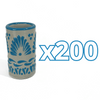 TEQUILERO NO PERSONALIZADO FONDO BABY BLUE CENEFA ABANICO AZUL TURQUESA