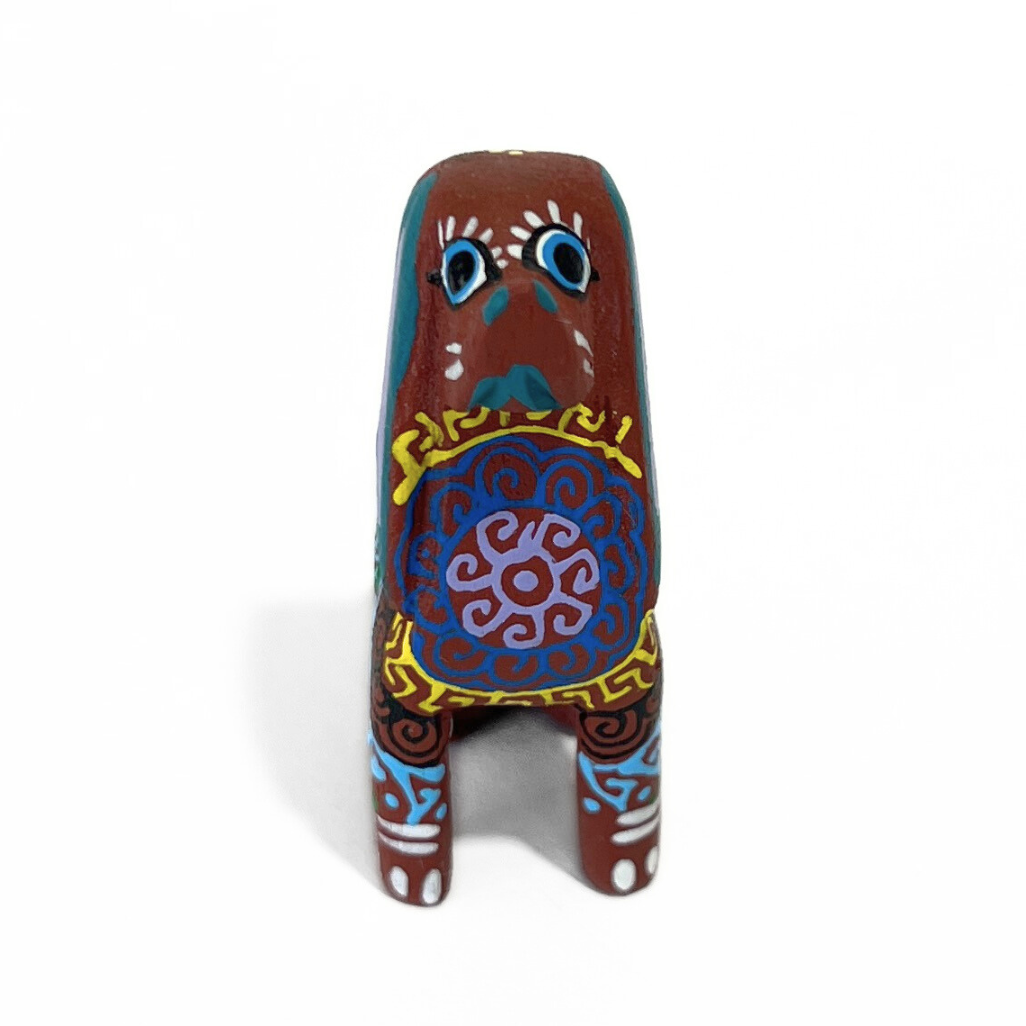 ALEBRIJE DE MADERA PERRO CAFE