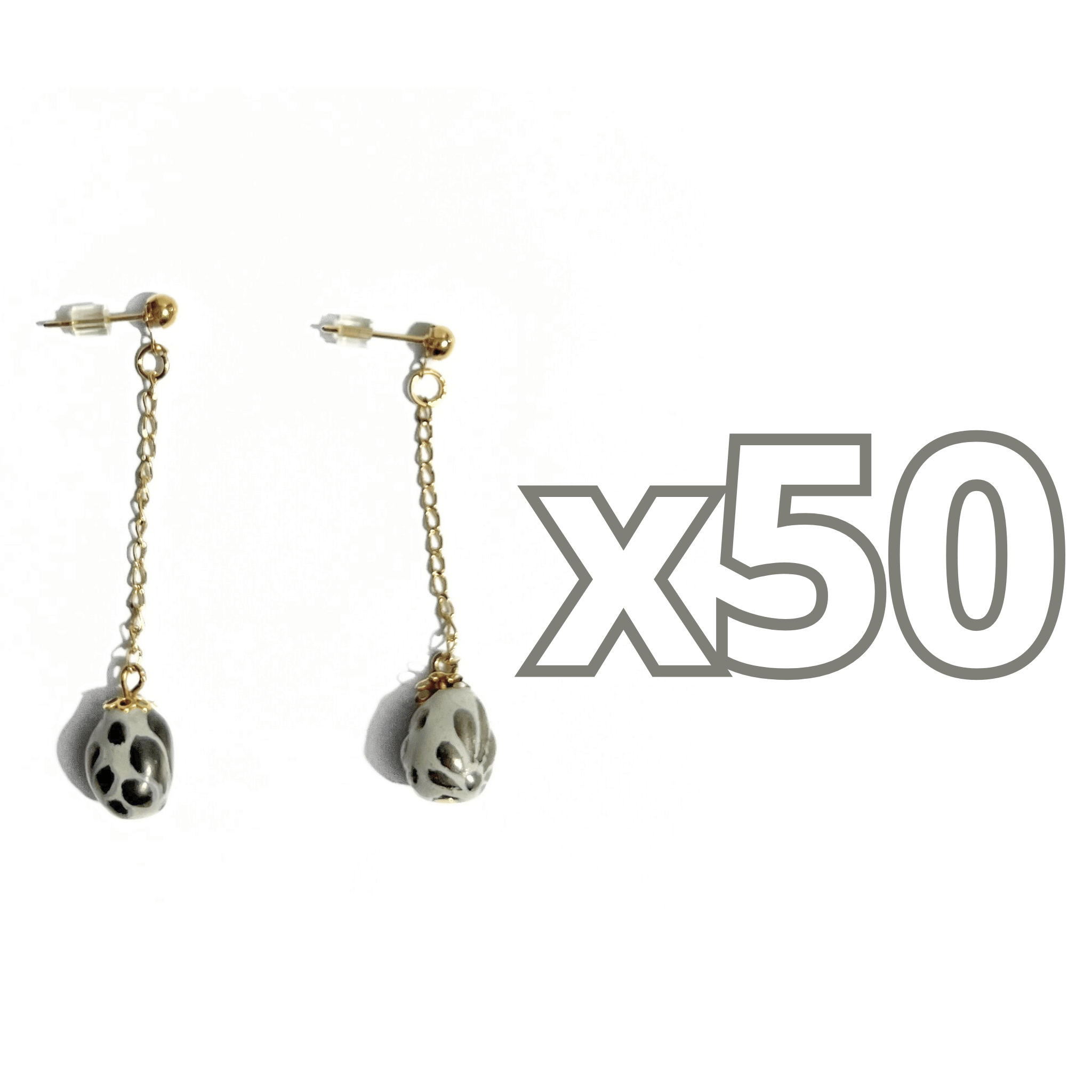 ARETES CADENITA GOTA TRIDIMENSIONAL FONDO TRADICIONAL DESTELLOS DE PLATA