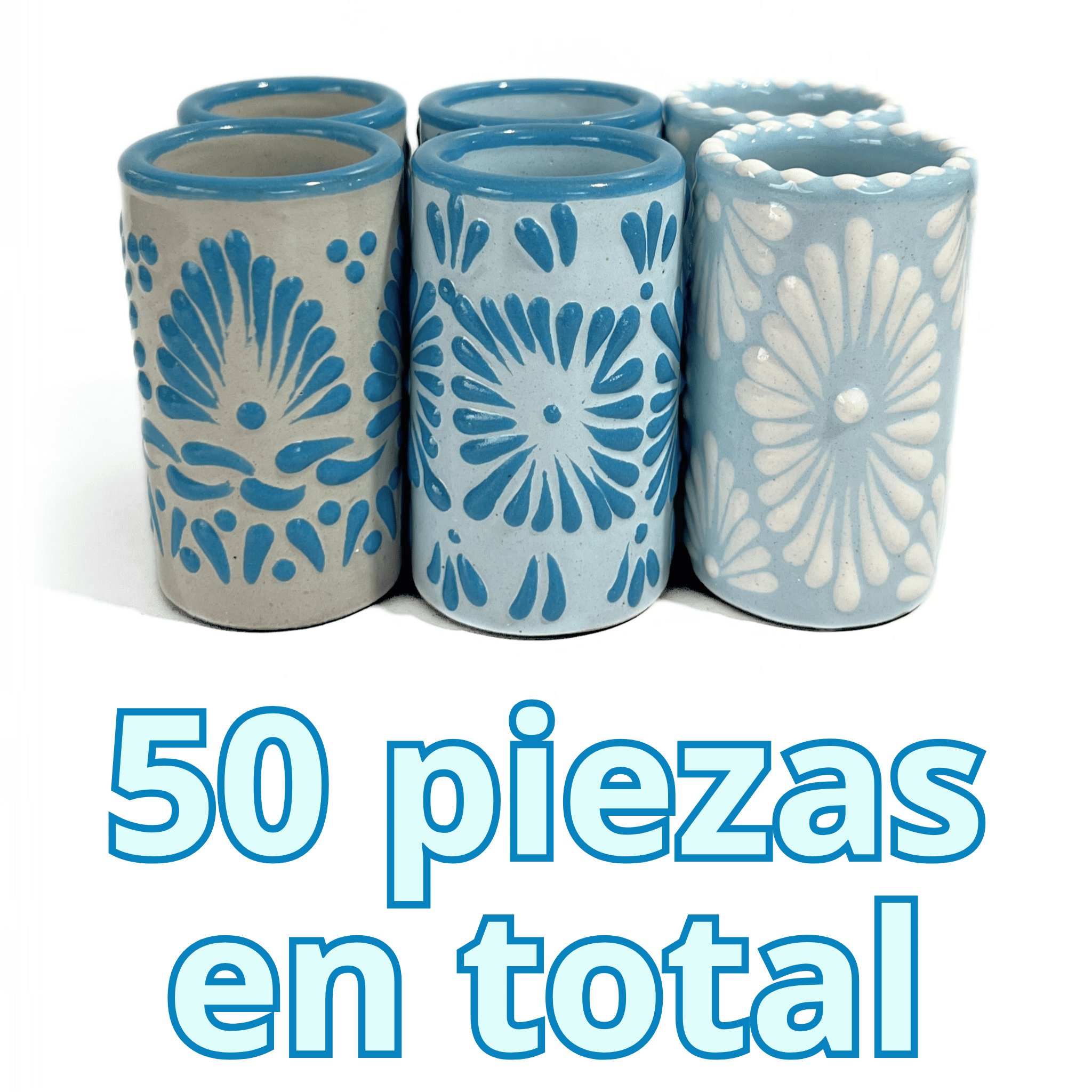 SET TEQUILERO AZUL TURQUESA