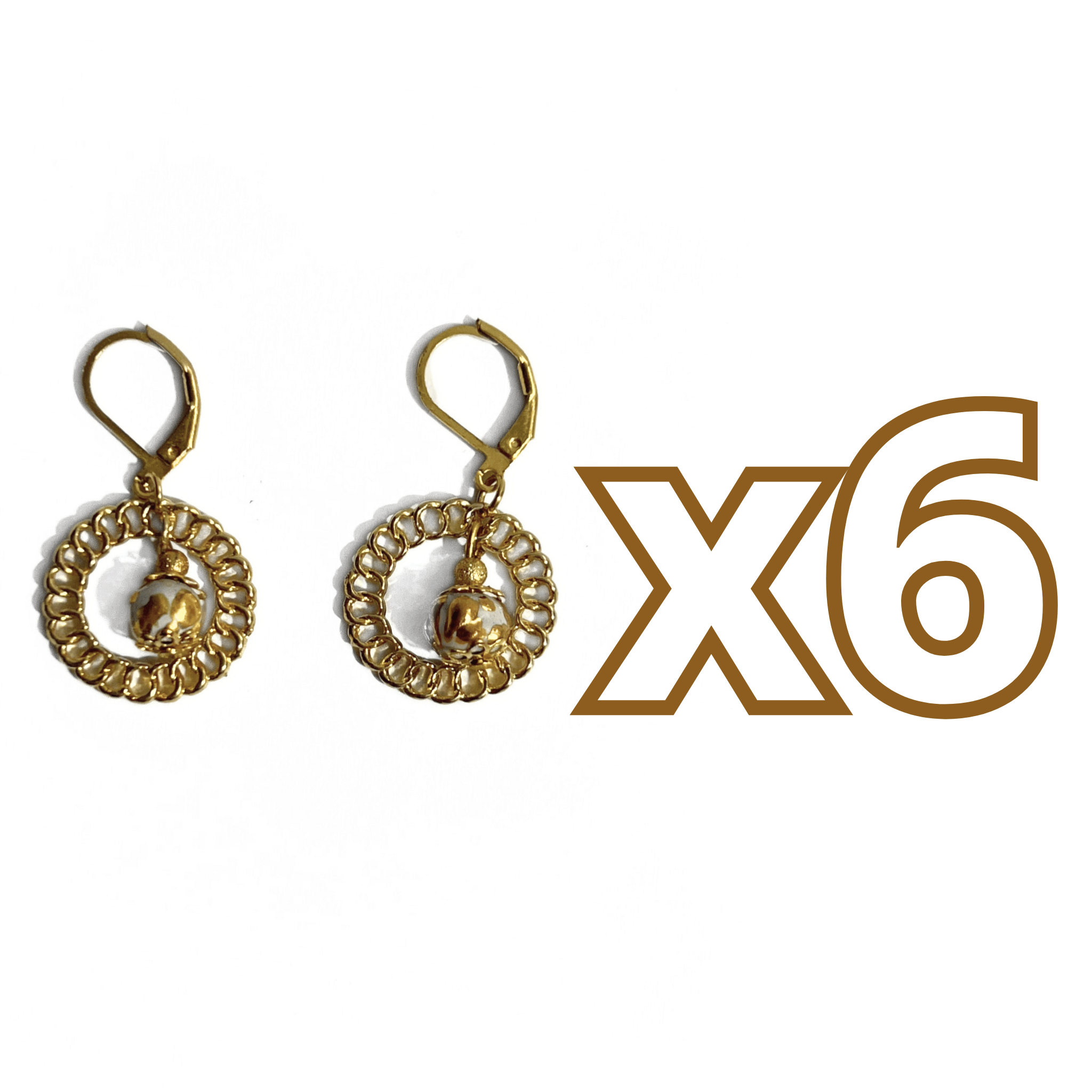 ARETES AROS ESFERA FONDO TRADICIONAL DESTELLOS DE ORO
