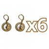 ARETES AROS ESFERA FONDO TRADICIONAL DESTELLOS DE ORO